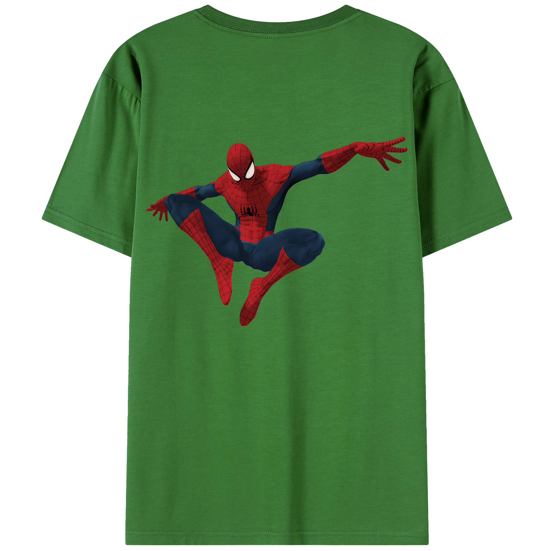 （画像用） Spider Man スパイダーマン レディース半袖Tシャツ(バックプリント)